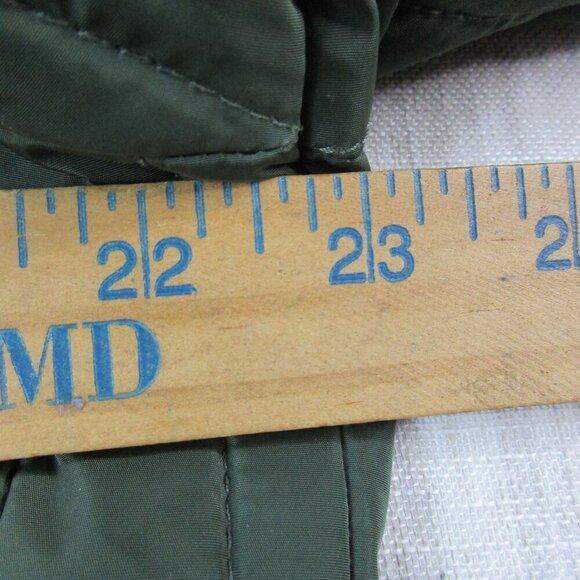 Tommy Hilfiger Puffer Jacket Womens‎ XL Green Zipper Pockets Lined Hooded Zip Up - Picture 10 of 12